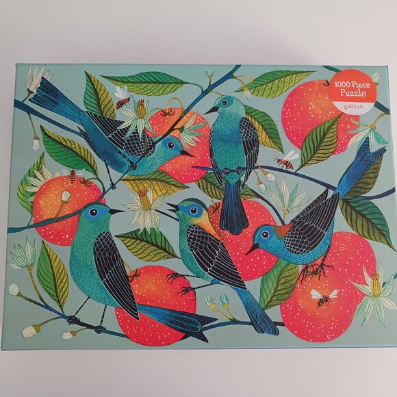 Naranjas Oranges and Birds Galison 1000 piece puzzle - Picture 2 of 5